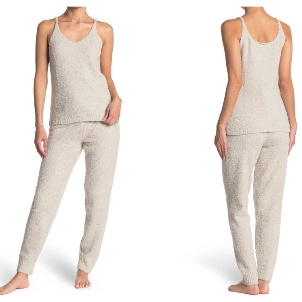 Kikit Soft Knit Camisole & Joggers 2-piece Pajama Set In Blush Pink